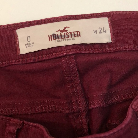 EUC maroon Hollister Jeans - Picture 2 of 6
